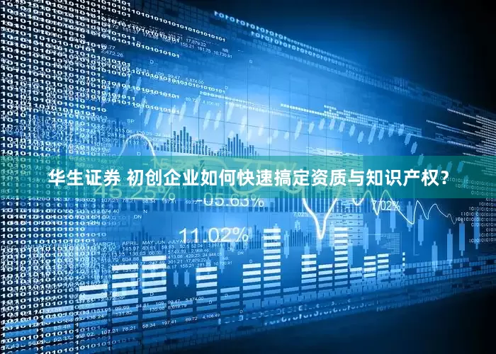 华生证券 初创企业如何快速搞定资质与知识产权？